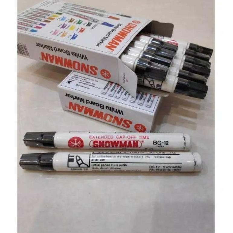 

Trend Spidol Snowman Whiteboard Marker Bg-12 - Hitam