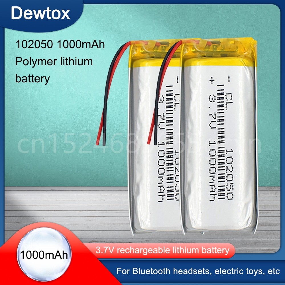 3.7V 1000mAh 102050 Lithium Polymer Li-Po li ion