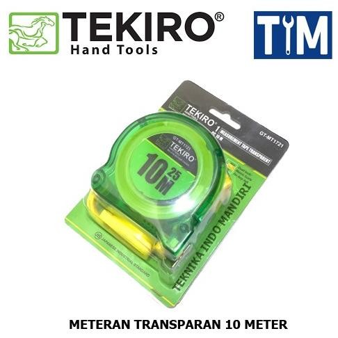 

TEKIRO Meteran 10 M / Meteran Transparan 10 Meter / Meteran Tangan 10M