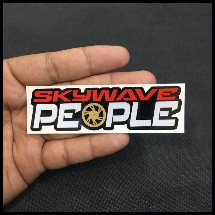 

GRATIS ONGKIR CUTTING STICKER SKYWAVE PEOPLE UKURAN 9,5 X 2,7 CM !!