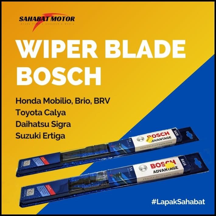 TERMURAH WIPER CALYA SIGRA WIPER BLADE CALYA SIGRA 22 -16 BOSCH ORIGINAL 