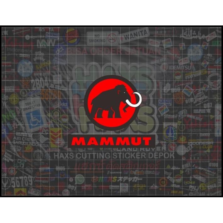 

TERBARU CUTTING STICKER LOGO MAMMUT 10 CM X 8 CM !!!!!!