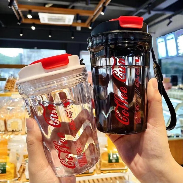 DISKON COLA SERIES Botol Gelas Coffee Cup Tumbler Kopi Travel FREE STICKER