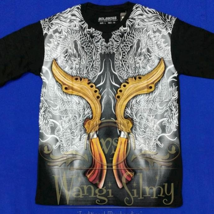 Ready Stock  Kaos Kujang Kembar - Kaos Kujang Naga - Kaos Macan Kujang
