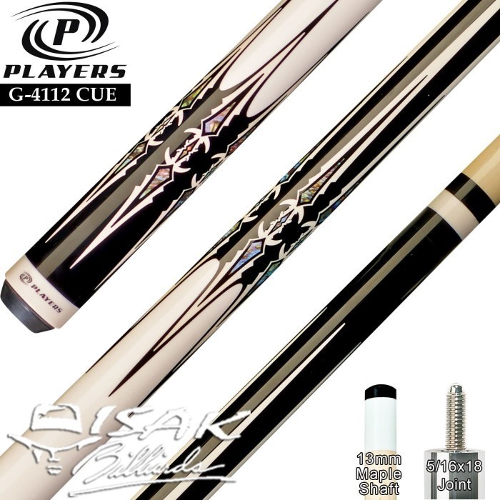 Players G-4112 Pool Cue - Maple Billiard Stick Stik Biliar Player Main