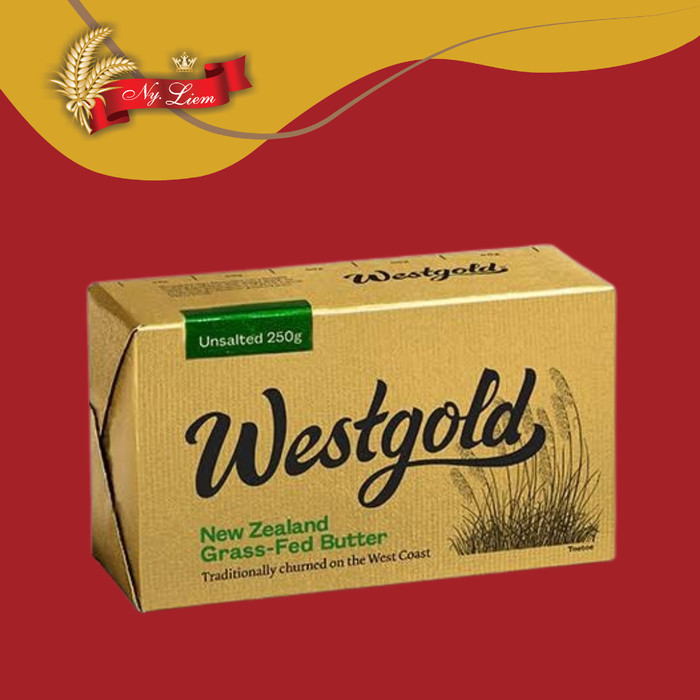 

Westgold Uned Grass-Fed New Zealand Butter / Mentega 250 Gram