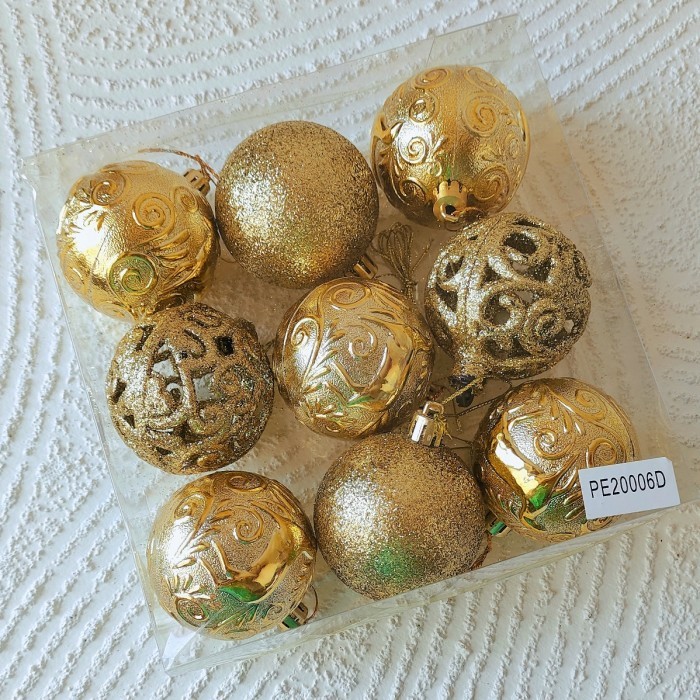 Bola Natal 6cm hiasan pohon natal hiasan bola natal Christmas ball