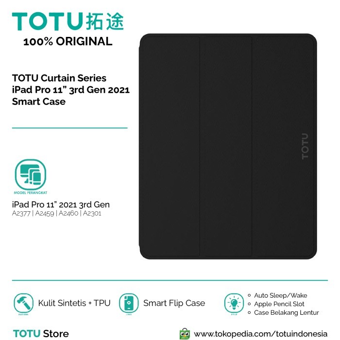 BEBAS ONGKIR - TOTU iPad Pro 11 M1 2021 inch Smart Case Casing iPad Pro 11 inch