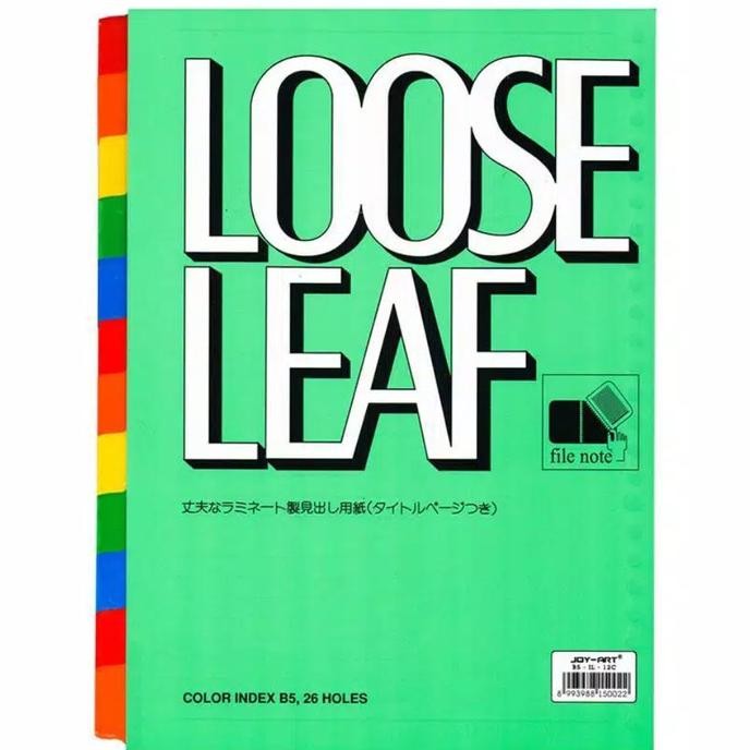 

Varian Terbaru ! Index File Note Pembatas Loose Leaf Joy Art B5 12 Warna
