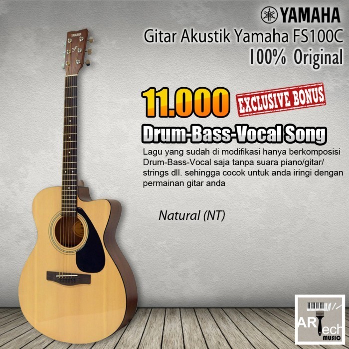 Gitar Akustik Yamaha Fs100C Original Fs 100C Fs 100 C Fs100 C