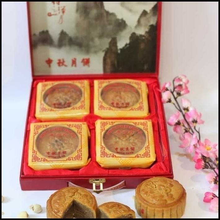 

Kue Bulan Santun/Seng Hap Chiong Tausa Hitam Telur 2- Mooncake Isi 4