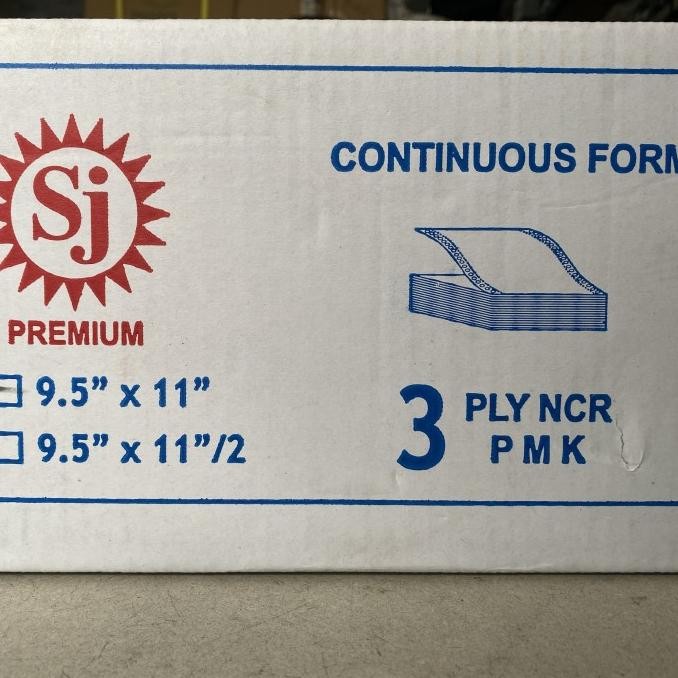 

Continuous Form/ Kertas Komputer SJ 91/2x11 3Ply:2 (K3:2)