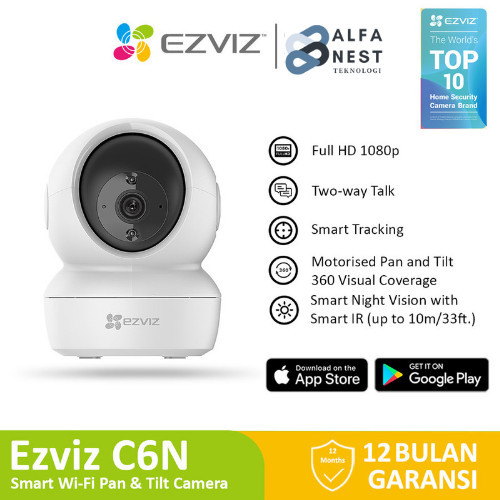 NEW Ezviz C6N 2MP Smart Wifi Pan Tilt IP Camera CCTV Indoor 1080p