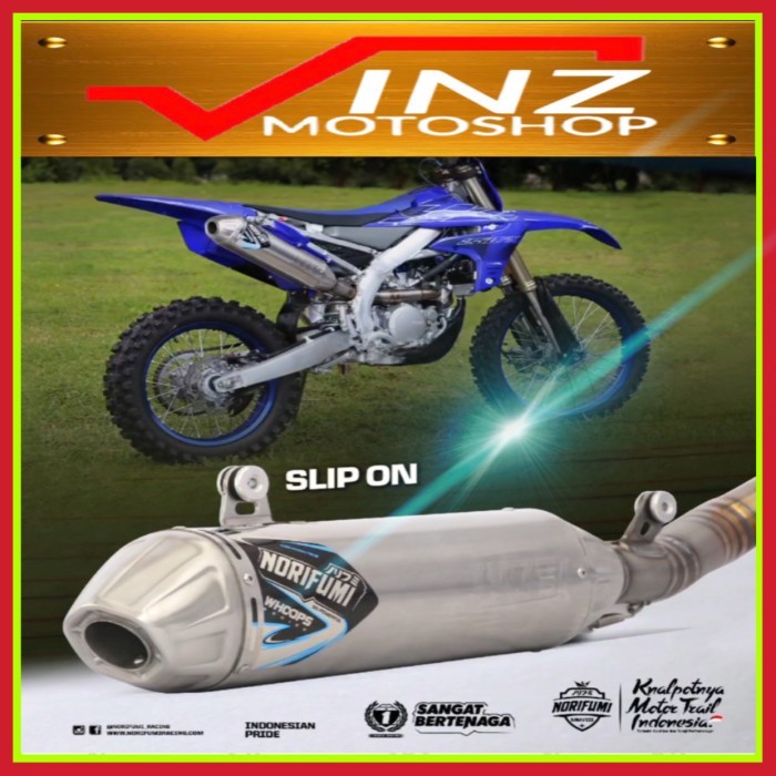 Terbaru Knalpot Norifumi Whoops Titanium Slip On Motor Kx 250 F/Xc Yz 250 F/Xc