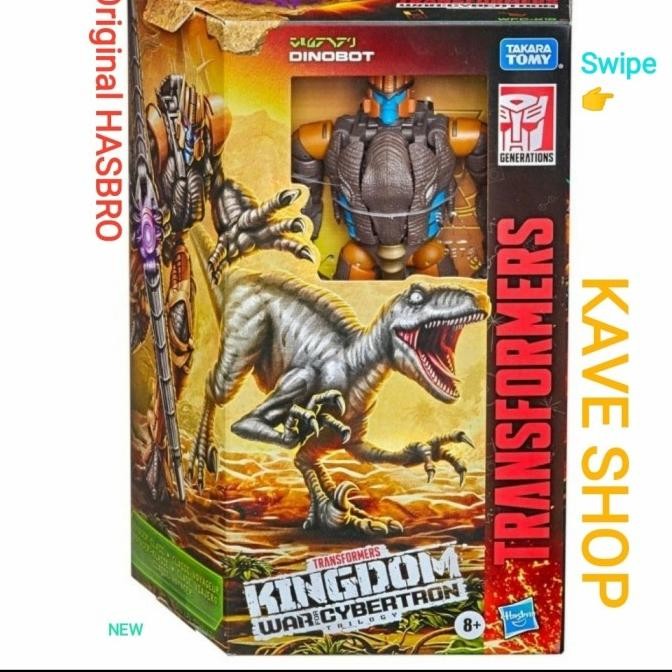 SUPER DEFORMED FIGURE Transformers KINGDOM Autobot : Dinobot - Original HASBRO - NEW