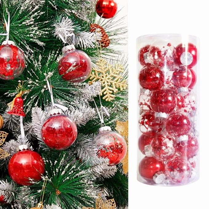 

Sale! Bola Natal Isi 30 Paket Gantungan Bola Transparan Cherry Merah Grosir