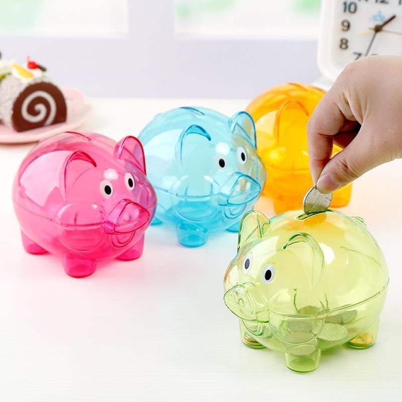

Celengan Babi Transparan Kreatif Anak-anak