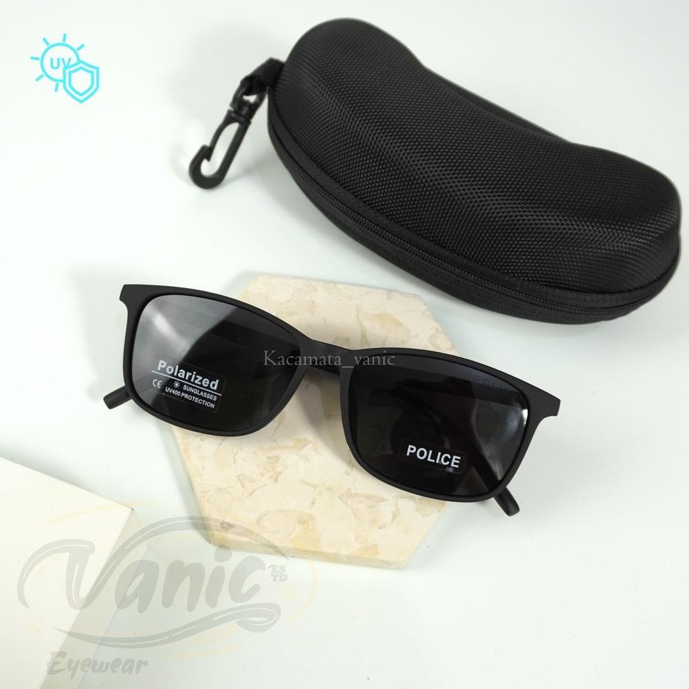 12.12 Gratis Ongkir Extra Kacamata Hitam Polarized Police 1216 Pria Wanita Original