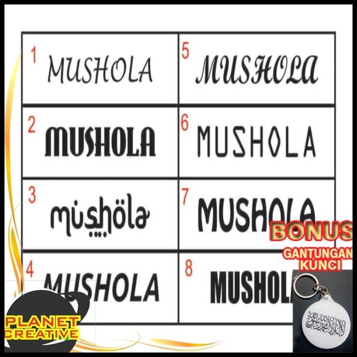 

HOT DEAL PROMO STIKER TULISAN MUSHOLA !!!!!!