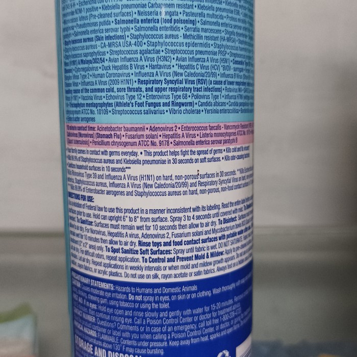 Lysol Disinfectant Spray Crisp Linen 19 Oz (538Gr)