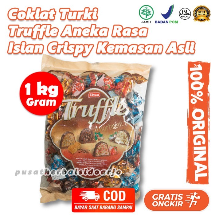 

Ready Stok - Elvan Truffle Chocolate 1Kg Coklat Arab Import Turki Turkey Original