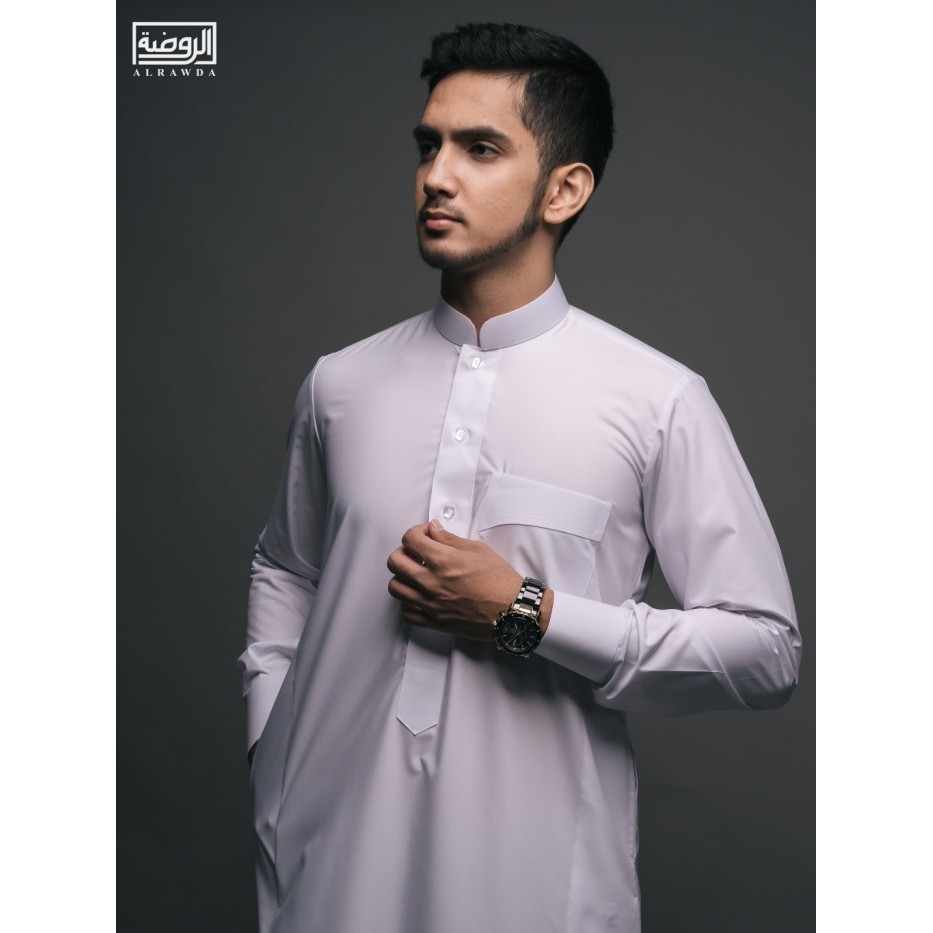 Al Rawda By Al Haramain Jubah / Gas Pria Dewasa Slimfit Series (1084)