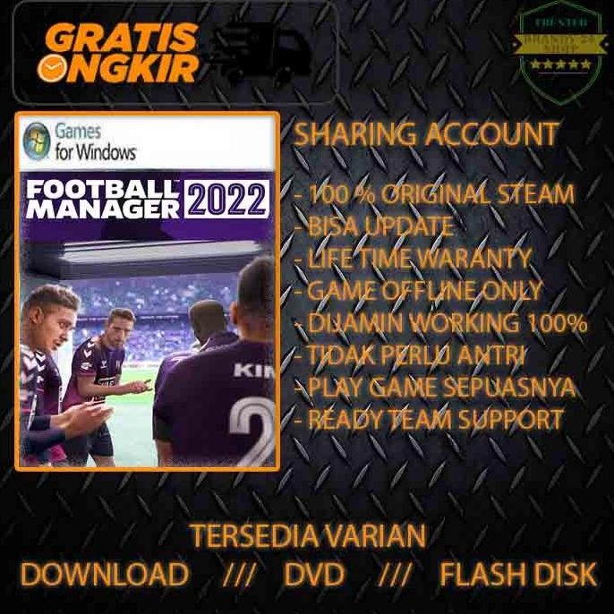 Terbaru FOOTBALL MANAGER 2022 + MEGAPACK - FM 2022 - FM 22 - STEAM ORIGINAL PC