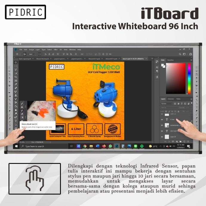 

Papan Tulis Interaktif Itboard 96 Inch Interactive Smartboard