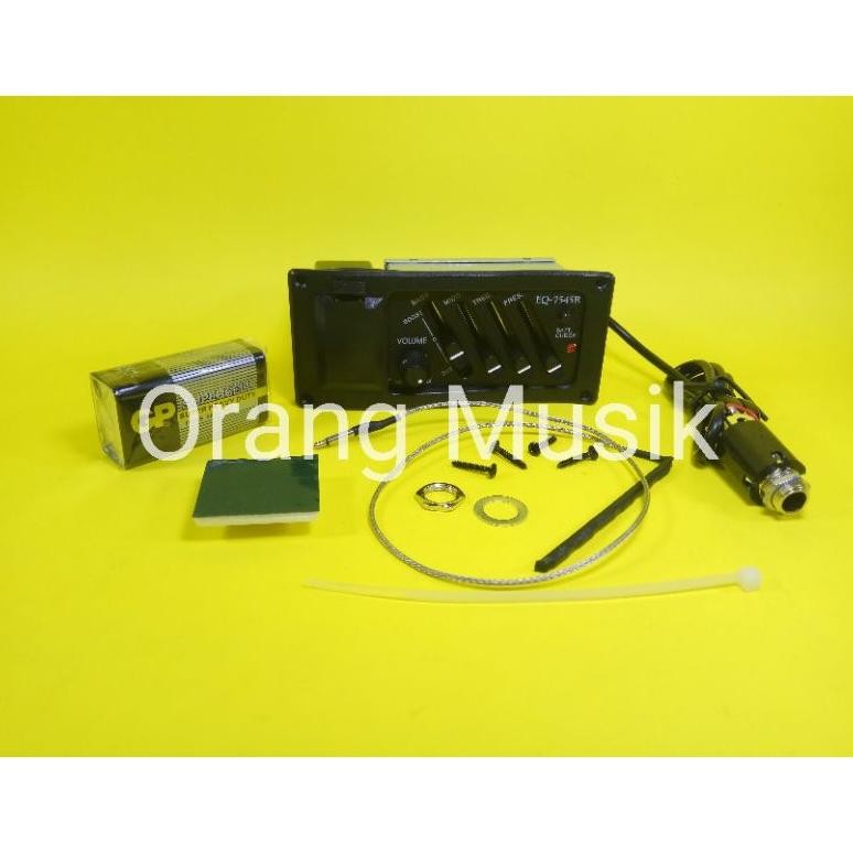 Preamp 7545R - Pick Up Gitar Akustik - Equalizer 7545 R Gitar Akustik Elektrik - EQ 7545r