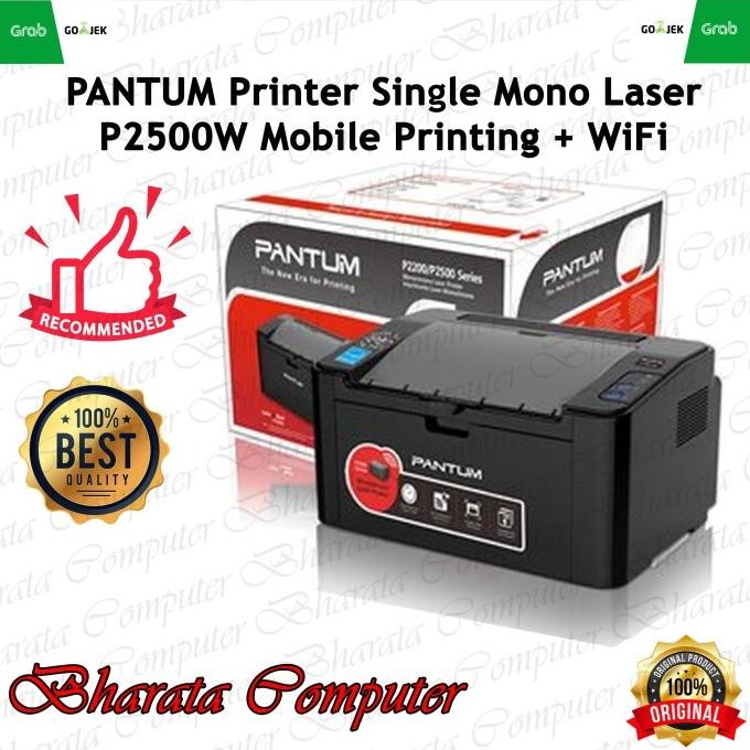 

Diskon! PANTUM P2500W Printer Single Mono Laser P2500W Mobile Printing + WiFi