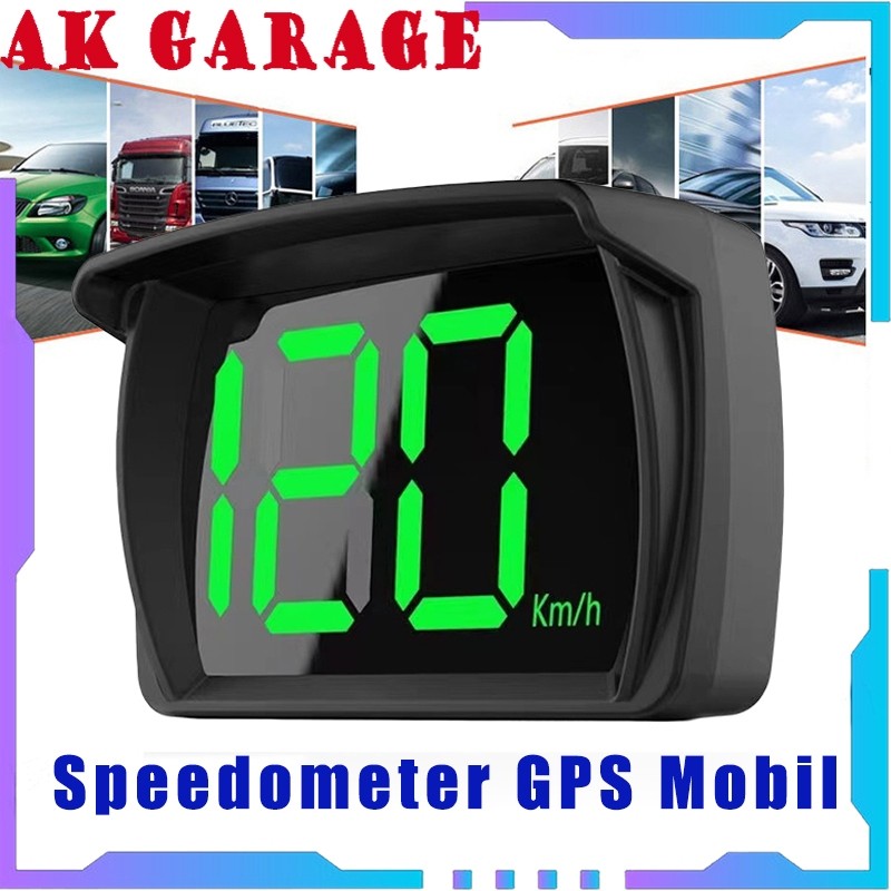 Speedometer Gps Mobil Dengan Tampilan Hud Headup Km/H Mph Huruf Besar Led Untuk Mobil Dan Motor