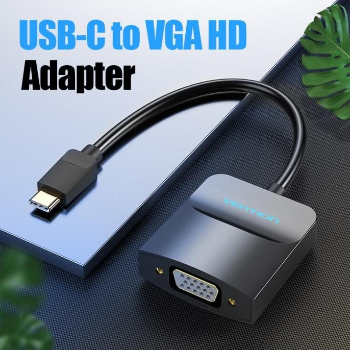 

Diskon! Vention USB C Type-C To VGA Display Adapter Converter - TDD ABS Shell