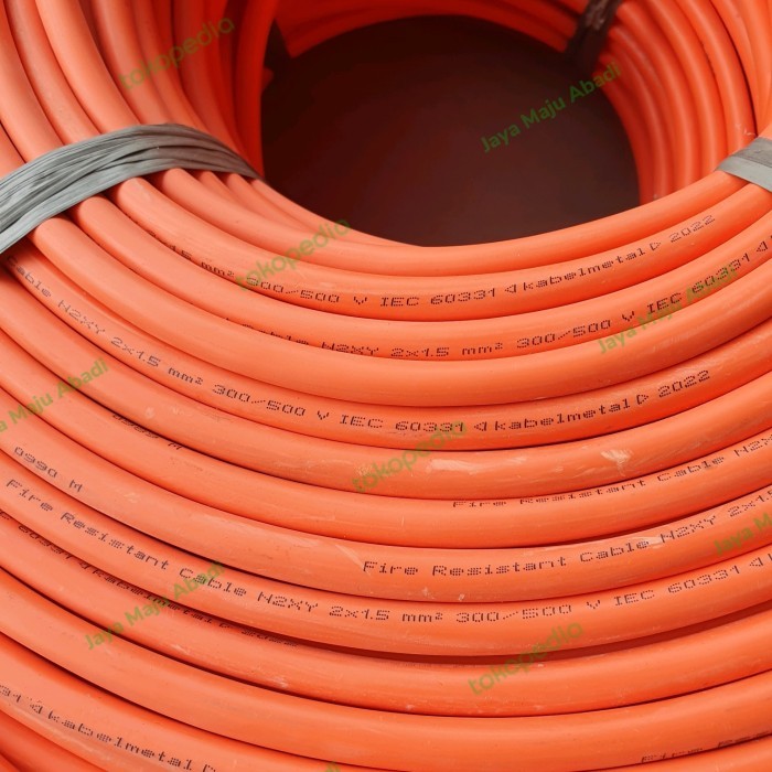 GRATIS ONGKIR Kabel FRC 2 x 1.5 mm / Fire Resistant Cable Metal Per Meter