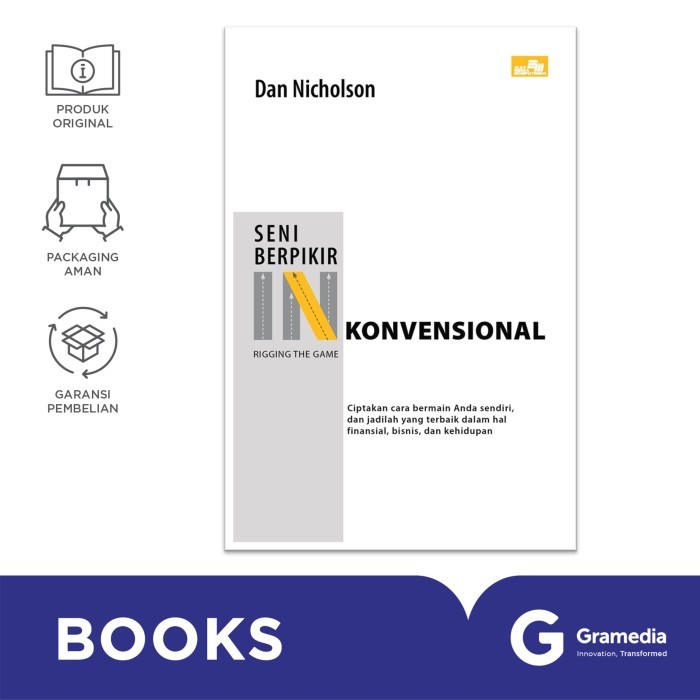 

Gramedia Buku Seni Berpikir Inkonvensional: Ciptakan Cara Bermain Anda Sendiri (Dan Nicholson)