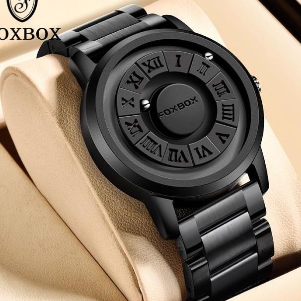[Homm] Foxbox Jam Tangan Pria Anti Ari Kreatif Besi Tahan Karat
