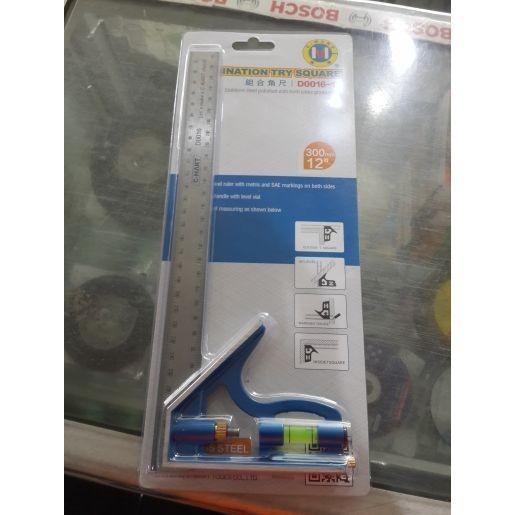 

Penggaris Siku / Sikon Kombinasi 12" / 30 cm C MART