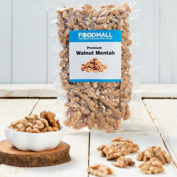 

BERGARANSI Kacang Walnut PREMIUM 95% UTUH MENTAH
