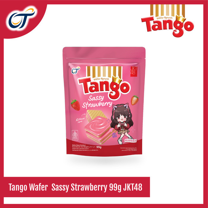 

KOMPLIT Tango Wafer Pouch Sassy Strawberry 99GR EXCLUSIVE JKT48 - [Isi 1 Pcs]