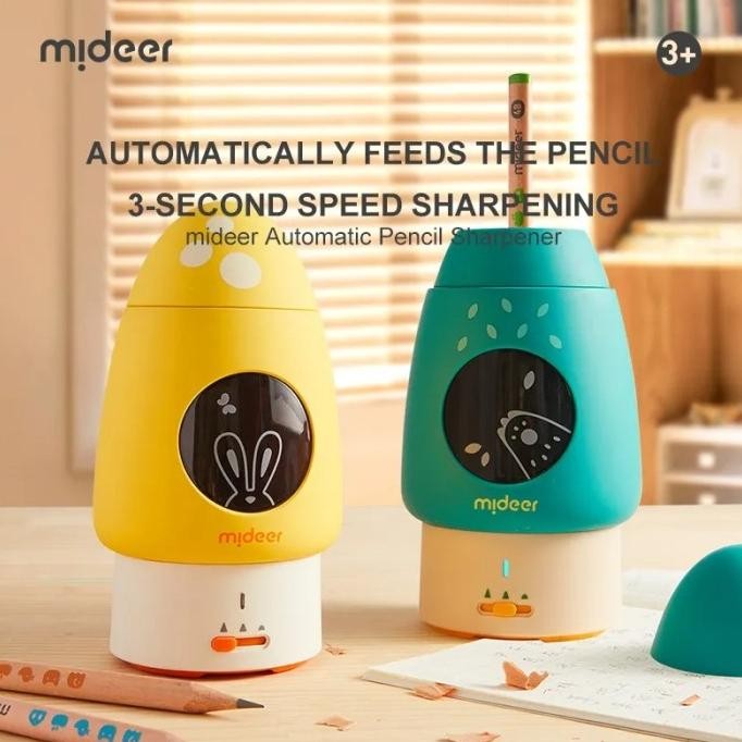 

NEW Mideer Automatic Pencil Sharpener Nature Theme Mainan Edukasi Anak