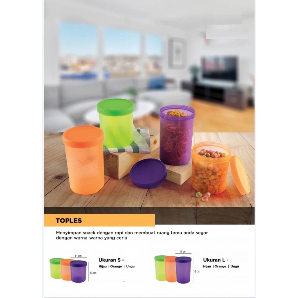 NRV - Toples Plastik / Toples Kerupuk / Toples Serbaguna Ulir