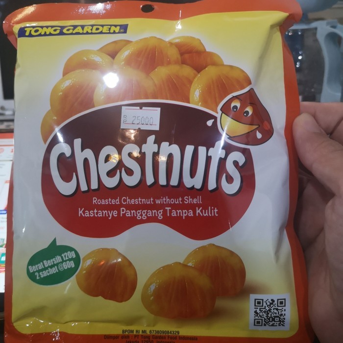 

BERKUALITAS chesnut kacang kastanye Roasted Chestnuts Tong Garden