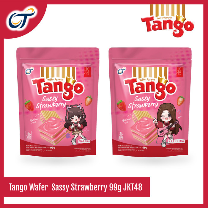 

TERLENGKAP Tango Wafer Pouch Sassy Strawberry 99GR EXCLUSIVE JKT48 - [Isi 2 Pcs]