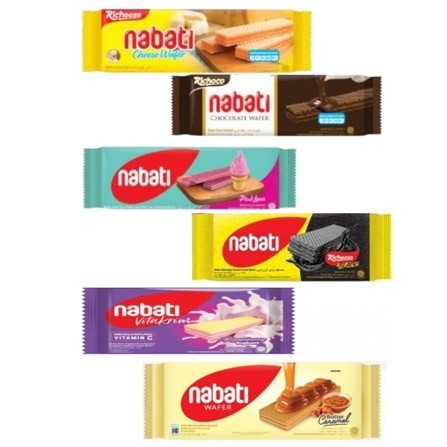 

LIMITED EDITION WAFER NABATI 130 gram COKLAT KEJU VITAKRIM BUTTER CARAMEL RICHEESE