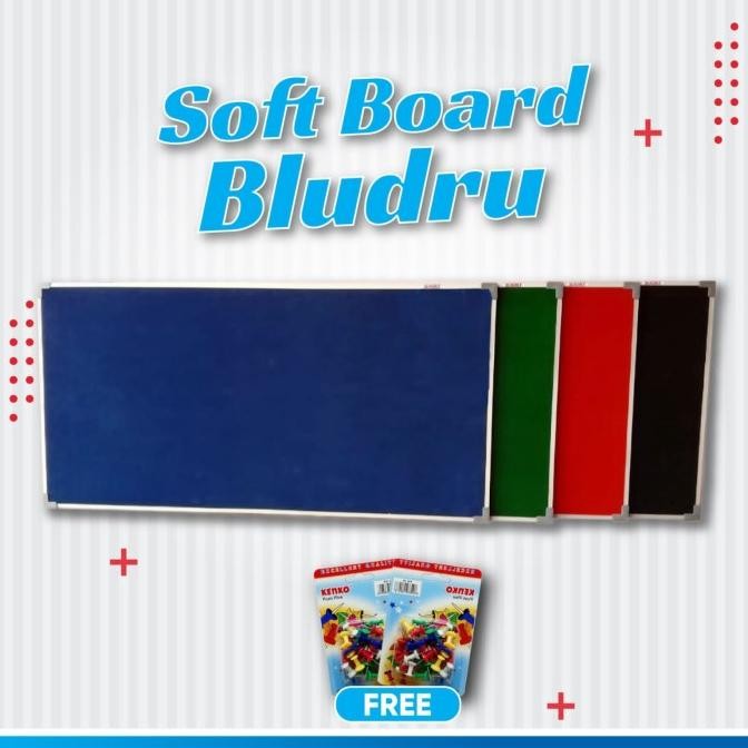 

Softboard / papan mading bludru hanger uk 90x120 Cm