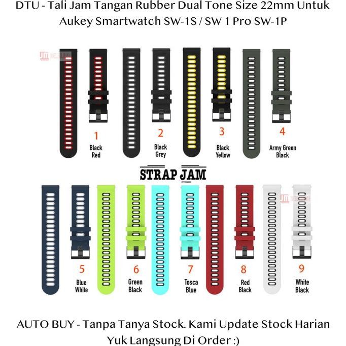 DTU 22mm Strap Aukey Smartwatch SW-1S / SW 1 Pro SW-1P - Tali Jam