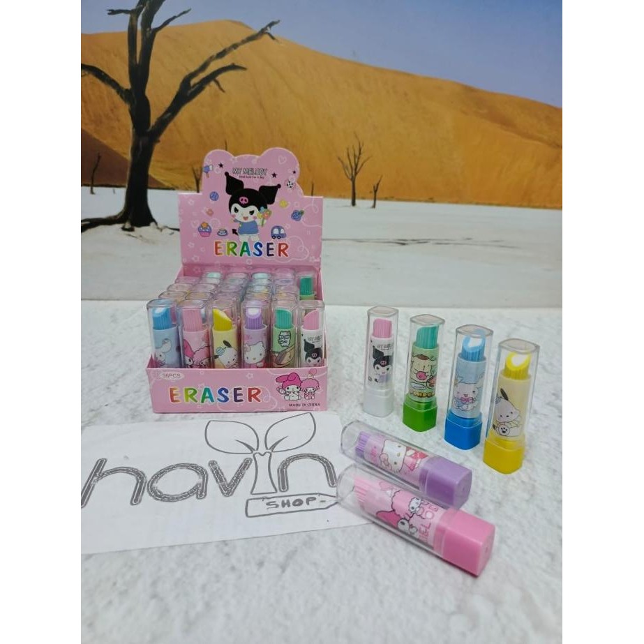 

TERMURAH - hapusan model lipstik/stip lipstik/eraser lipstik/penghapus/1box=36pcs