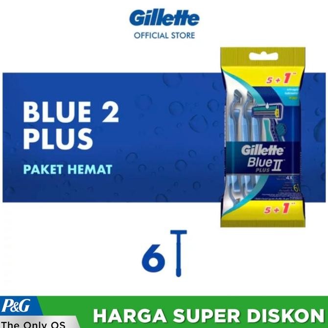 

BLUE- GILLETTE ALAT CUKUR BLUE ISI 2 FLEXI RAZOR PISAU CUKUR ISI 5+1