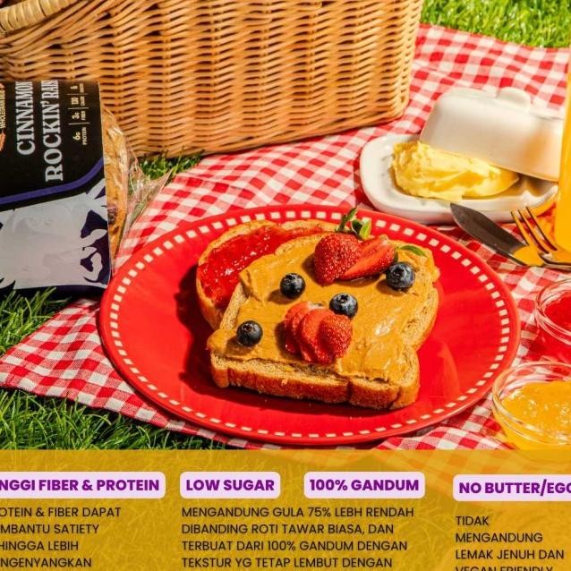 

Roti Gandum Kiss & Kayu Manis - Whole Wheat Bread (Tinggi Protein)