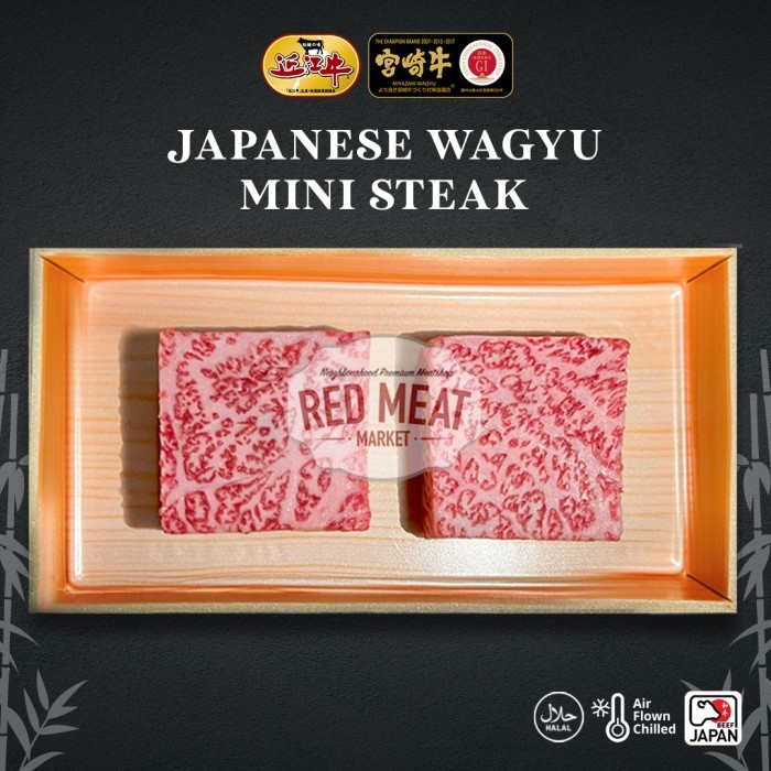 

Japanese Wagyu A5 Beef Specialty (Mini Steaks) Termurah 100 % Original