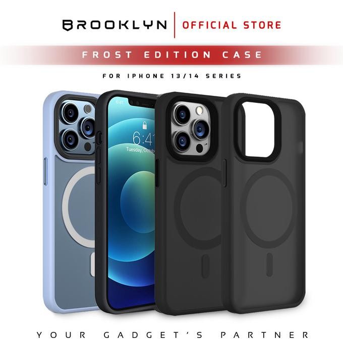 

BLUE- BROOKLYN DARK BLUE FROST EDITION MAGSAFE CASING IPHONE 15 PRO MAX PLUS
